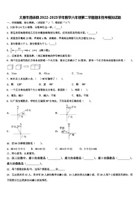 太原市清徐县2022-2023学年数学六年级第二学期期末统考模拟试题含解析