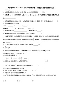 天津市小学2022-2023学年六年级数学第二学期期末达标检测模拟试题含解析