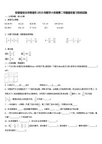 安徽省安庆市桐城市2023年数学六年级第二学期期末复习检测试题含解析