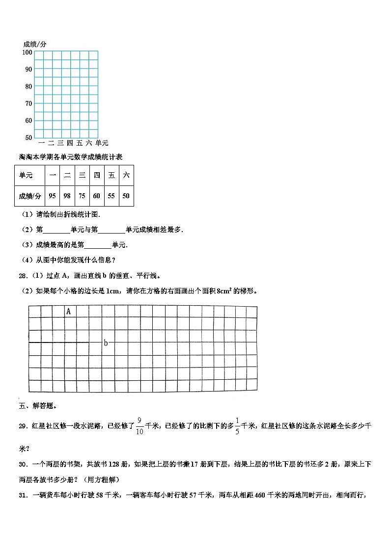 安徽省巢湖市居巢区2023年六年级数学第二学期期末检测试题含解析第3页