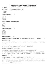 安徽省淮南市凤台县2023年数学六下期末监测试题含解析