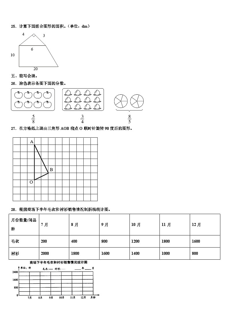 安徽省淮南市潘集区届2022-2023学年数学六年级第二学期期末联考试题含解析第3页