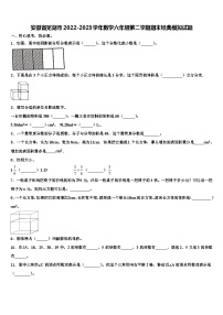 安徽省芜湖市2022-2023学年数学六年级第二学期期末经典模拟试题含解析