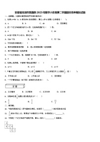 安徽省芜湖市繁昌县2023年数学六年级第二学期期末统考模拟试题含解析