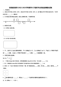 安徽省宣城市2022-2023学年数学六下期末学业质量监测模拟试题含解析