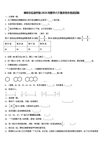 察哈尔右翼中旗2023年数学六下期末综合测试试题含解析