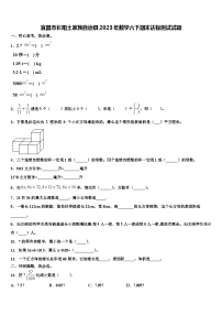 宜昌市长阳土家族自治县2023年数学六下期末达标测试试题含解析