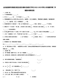 山东省滨州市滨城区滨北街道办事处北城英才学校2022-2023学年六年级数学第二学期期末调研试题含解析