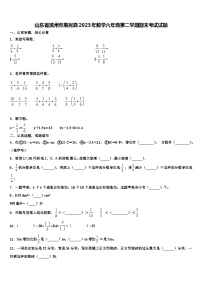 山东省滨州市惠民县2023年数学六年级第二学期期末考试试题含解析