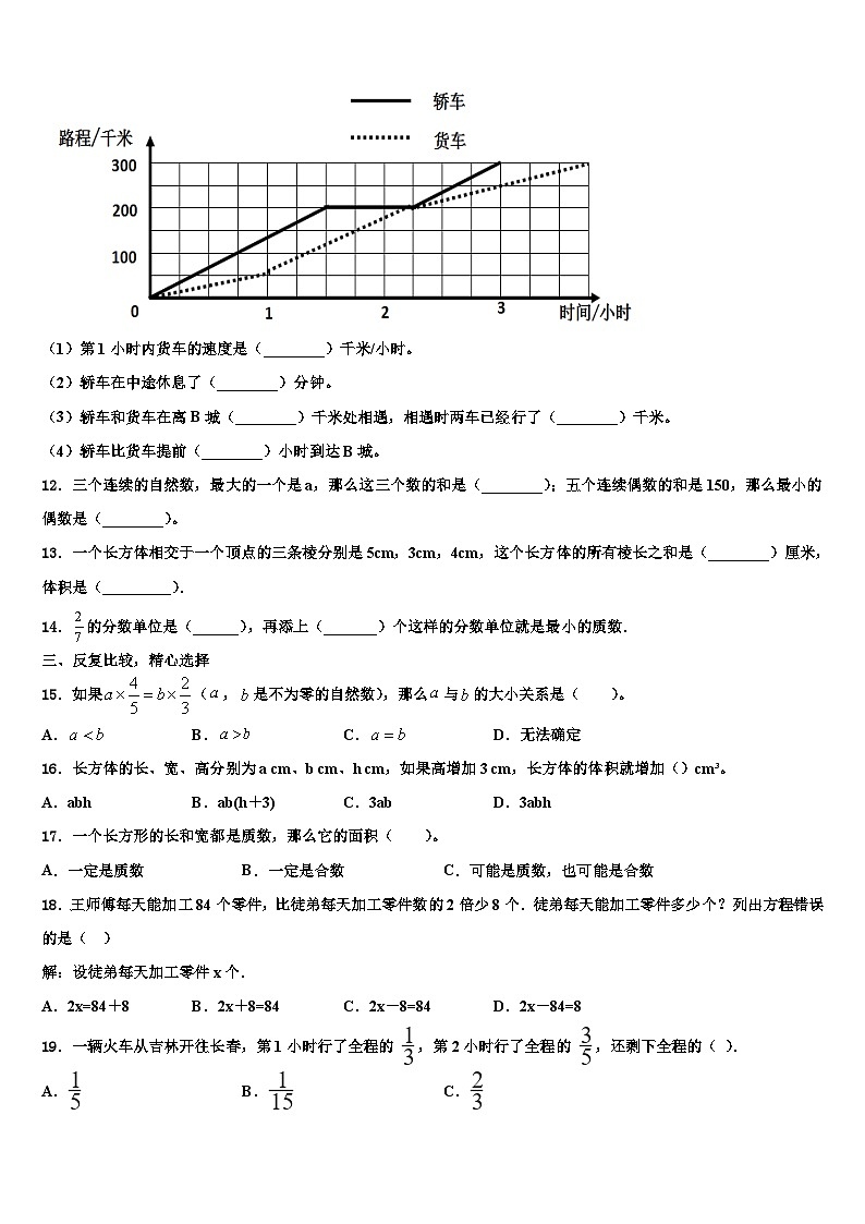 山东省滨州邹平市2023年六年级数学第二学期期末教学质量检测试题含解析02