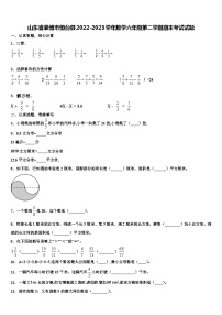 山东省淄博市恒台县2022-2023学年数学六年级第二学期期末考试试题含解析