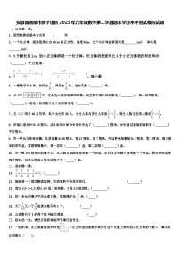 安徽省铜陵市狮子山区2023年六年级数学第二学期期末学业水平测试模拟试题含解析