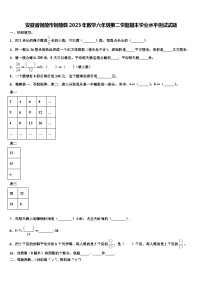 安徽省铜陵市铜陵县2023年数学六年级第二学期期末学业水平测试试题含解析