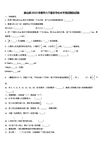 屏山县2023年数学六下期末学业水平测试模拟试题含解析