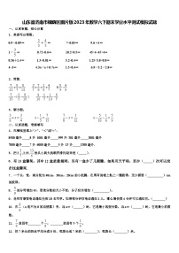 山东省济南市槐荫区图片版2023年数学六下期末学业水平测试模拟试题含解析