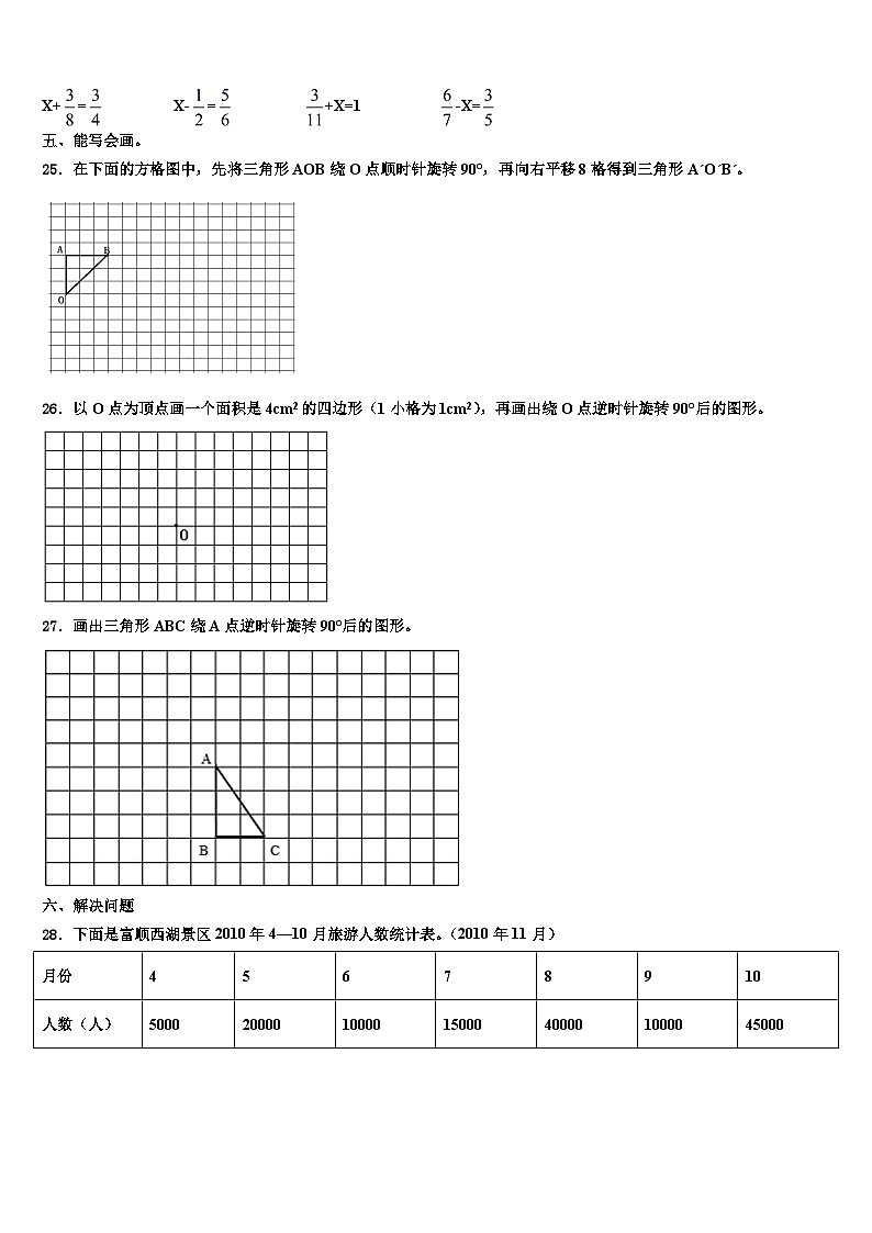 山西省朔州市怀仁县2023年数学六年级第二学期期末学业质量监测试题含解析第3页