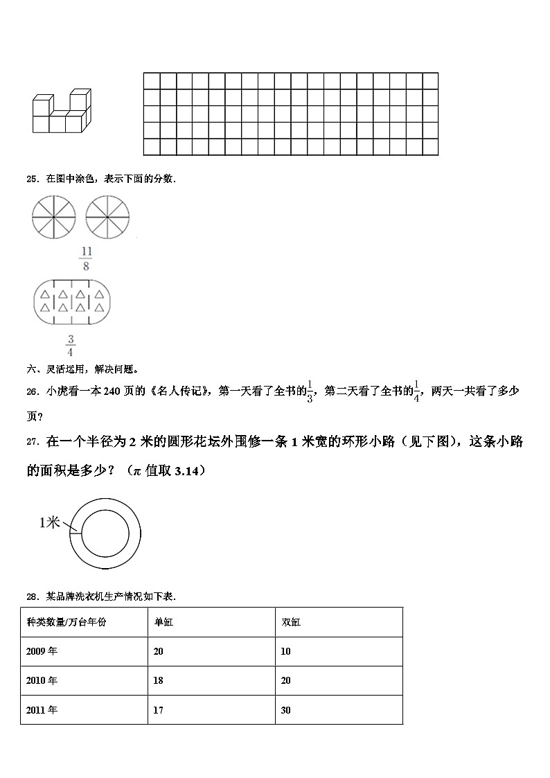 山西省忻州市保德县2022-2023学年六年级数学第二学期期末联考试题含解析03