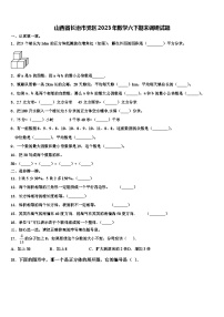 山西省长治市党区2023年数学六下期末调研试题含解析