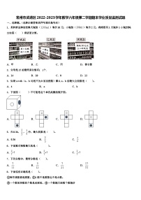 常州市武进区2022-2023学年数学六年级第二学期期末学业质量监测试题含解析