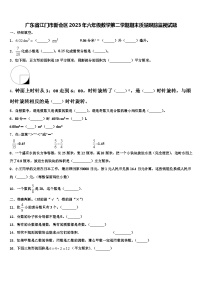 广东省江门市新会区2023年六年级数学第二学期期末质量跟踪监视试题含解析