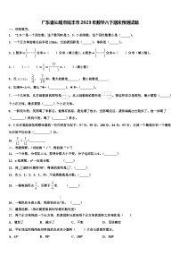 广东省汕尾市陆丰市2023年数学六下期末预测试题含解析