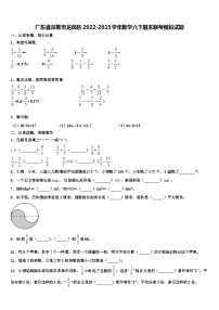 广东省深圳市龙岗区2022-2023学年数学六下期末联考模拟试题含解析