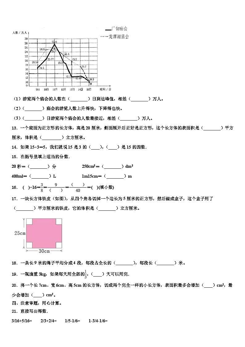 广西壮族北海市铁山港区2023年数学六下期末学业质量监测试题含解析02