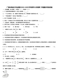 广西壮族崇左市龙州县2022-2023学年数学六年级第二学期期末检测试题含解析