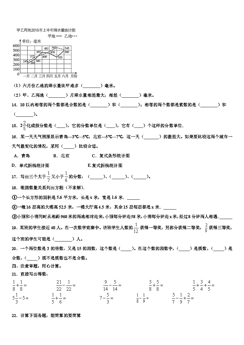 广西壮族南宁市江南区2022-2023学年数学六年级第二学期期末质量检测试题含解析第2页