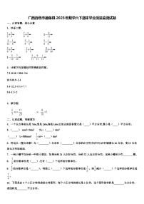 广西百色市德保县2023年数学六下期末学业质量监测试题含解析