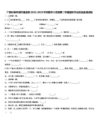 广西壮族钦州市浦北县2022-2023学年数学六年级第二学期期末学业质量监测试题含解析