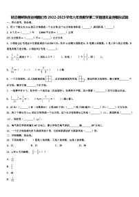 延边朝鲜族自治州图们市2022-2023学年六年级数学第二学期期末监测模拟试题含解析