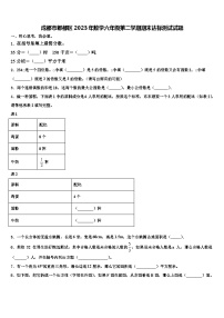 成都市郫都区2023年数学六年级第二学期期末达标测试试题含解析