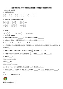 成都市青羊区2023年数学六年级第二学期期末检测模拟试题含解析