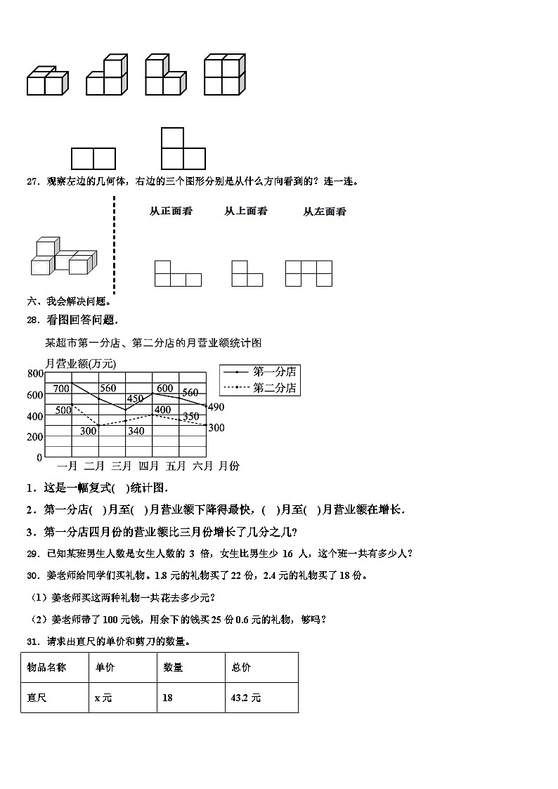 成都市双流县2022-2023学年数学六下期末调研试题含解析03