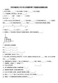 开封市南关区2023年六年级数学第二学期期末监测模拟试题含解析