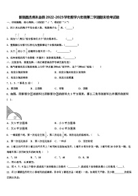 新疆昌吉州木垒县2022-2023学年数学六年级第二学期期末统考试题含解析