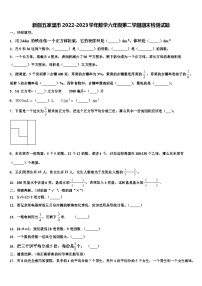 新疆五家渠市2022-2023学年数学六年级第二学期期末检测试题含解析