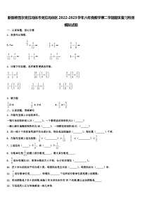 新疆维吾尔克拉玛依市克拉玛依区2022-2023学年六年级数学第二学期期末复习检测模拟试题含解析