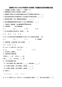 新野县2022-2023学年数学六年级第二学期期末达标检测模拟试题含解析