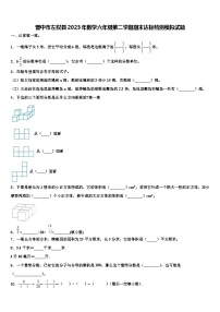 晋中市左权县2023年数学六年级第二学期期末达标检测模拟试题含解析