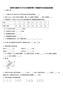 昭通市永善县2023年六年级数学第二学期期末学业质量监测试题含解析