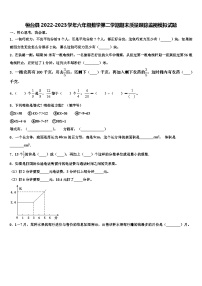 桓台县2022-2023学年六年级数学第二学期期末质量跟踪监视模拟试题含解析