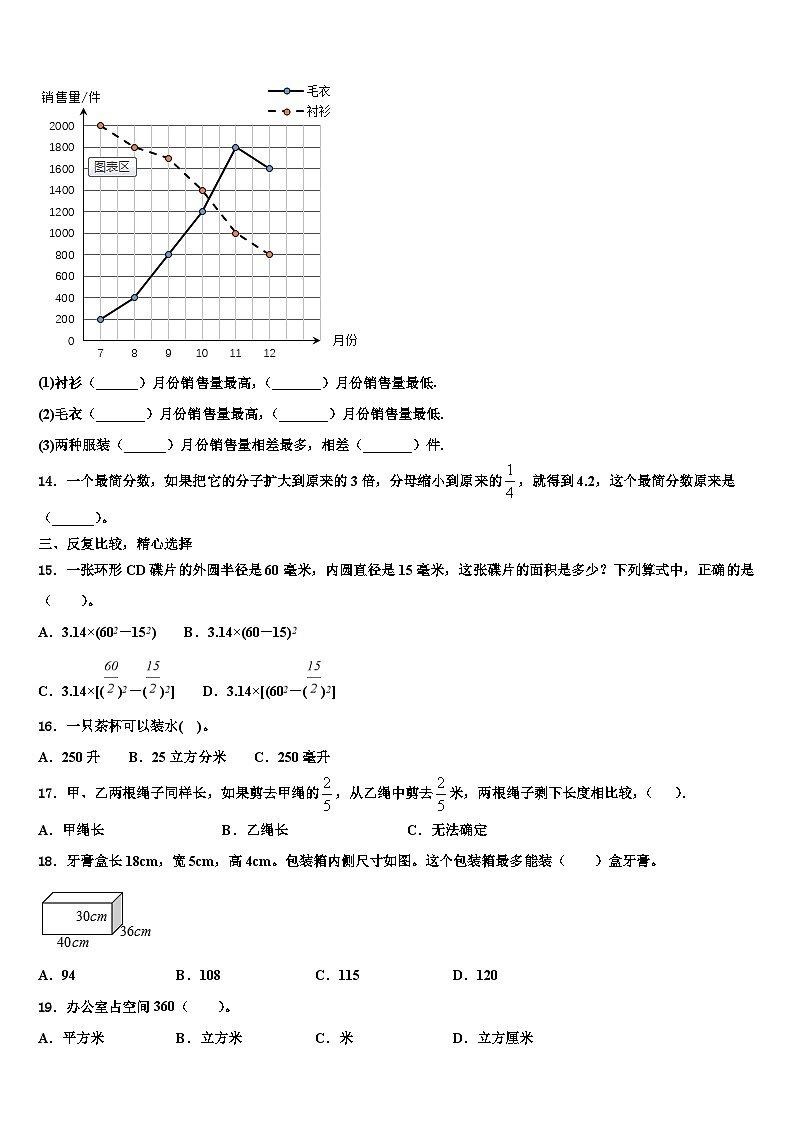 林芝地区工布江达县2022-2023学年数学六年级第二学期期末检测试题含解析02