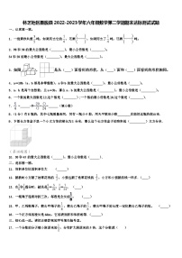 林芝地区墨脱县2022-2023学年六年级数学第二学期期末达标测试试题含解析