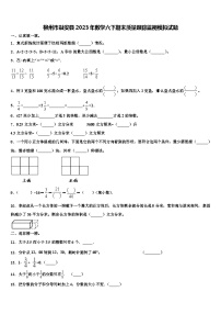 柳州市融安县2023年数学六下期末质量跟踪监视模拟试题含解析