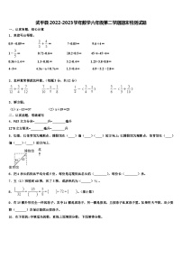 武平县2022-2023学年数学六年级第二学期期末检测试题含解析