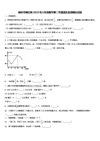 榆林市靖边县2023年六年级数学第二学期期末监测模拟试题含解析