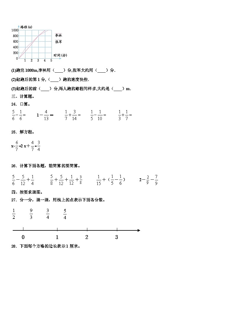 正安县2023年数学六年级第二学期期末检测模拟试题含解析第3页