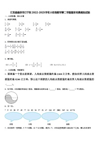 江苏省南京市江宁区2022-2023学年六年级数学第二学期期末经典模拟试题含解析